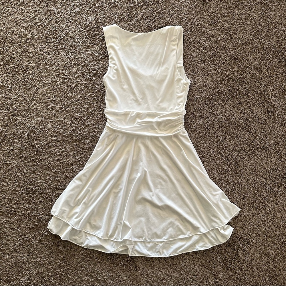 White A Line Dress - Picture 3 of 7